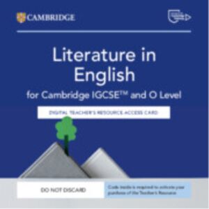 Cambridge University Press Cambridge Igcse™ And O Level Literature In English Digital Teacher'S Resource Access Card Cambridge University Press Cambridge Igcse™ And O Level Literature In English Digital Teacher'S Resource Access Card