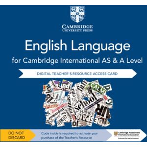 Cambridge University Press Cambridge International As And A Level English Language Digital Teacher'S Resource Access Card Cambridge University Press Cambridge International As And A Level English Language Digital Teacher'S Resource Access Card