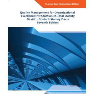 Pearson Education Limited Quality Management For Organizational Excellence: Introduction To Total Quality : Pearson International Edition Pearson Education Limited Quality Management For Organizational Excellence: Introduction To Total Quality : Pearson International Edition