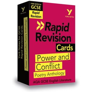 Pearson Education Limited York Notes Rapid Aqa Gcse (Revision Cards) Power And Conflict Poetry Anthology - For 2026, 2027 Exams Pearson Education Limited York Notes Rapid Aqa Gcse (Revision Cards) Power And Conflict Poetry Anthology - For 2026, 2027 Exams