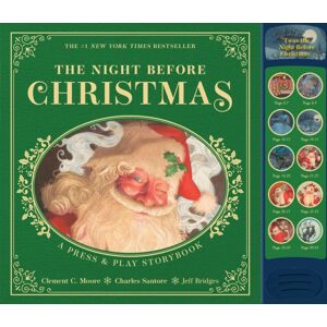 HarperCollins Focus The Night Before Christmas Press And Play Storybook : The Classic Edition Hardcover Book Narrated By Jeff Bridges HarperCollins Focus The Night Before Christmas Press And Play Storybook : The Classic Edition Hardcover Book Narrated By Jeff Bridges