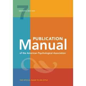 Publication Manual (Official) 7th Edition Of The American Psychological Association Publication Manual (Official) 7th Edition Of The American Psychological Association