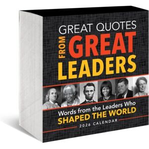 Poisoned Pen Press 2026 Great Quotes From Great Leaders Boxed Calendar Poisoned Pen Press 2026 Great Quotes From Great Leaders Boxed Calendar