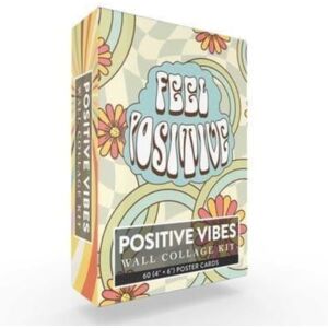 Adams Media Corporation Positive Vibes Wall Collage Kit : 60 (4" × 6") Poster Cards Adams Media Corporation Positive Vibes Wall Collage Kit : 60 (4" × 6") Poster Cards
