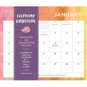 Workman Publishing Everyday Gratitude Magnetic Wall Calendar 2026 Workman Publishing Everyday Gratitude Magnetic Wall Calendar 2026