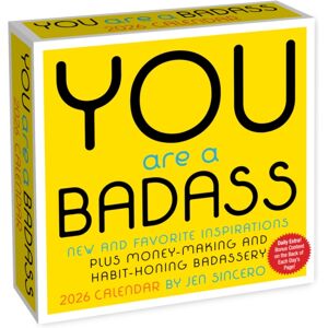 Andrews McMeel Publishing You Are A Badass 2026 Day-To-Day Calendar Andrews McMeel Publishing You Are A Badass 2026 Day-To-Day Calendar