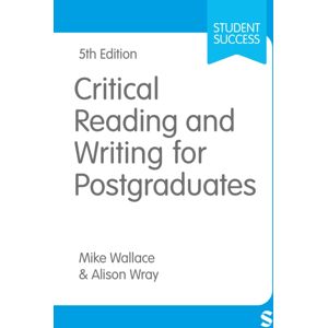 Sage Publications Ltd Critical Reading And Writing For Postgraduates Sage Publications Ltd Critical Reading And Writing For Postgraduates