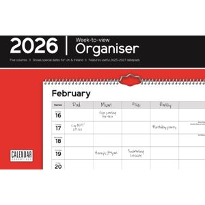 CAROUSEL CALENDARS 2026 Essential Organiser Weektoview Planner A CAROUSEL CALENDARS 2026 Essential Organiser Weektoview Planner A