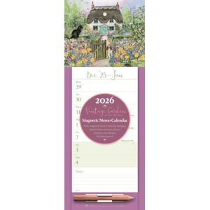 CAROUSEL CALENDARS 2026 Vintage Garden Weektoview Magnetic Calen CAROUSEL CALENDARS 2026 Vintage Garden Weektoview Magnetic Calen
