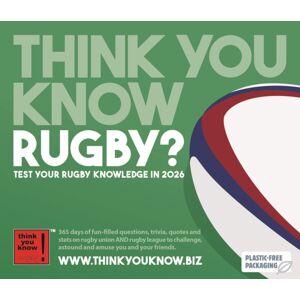 CAROUSEL CALENDARS 2026 Think You Know Rugby Box Calendar 2026 CAROUSEL CALENDARS 2026 Think You Know Rugby Box Calendar 2026
