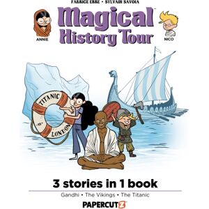 Papercutz Magical History Tour 3-In-1 Vol. 3 : Collecting 'Gandhi', 'Vikings', And 'The Titanic' Papercutz Magical History Tour 3-In-1 Vol. 3 : Collecting 'Gandhi', 'Vikings', And 'The Titanic'