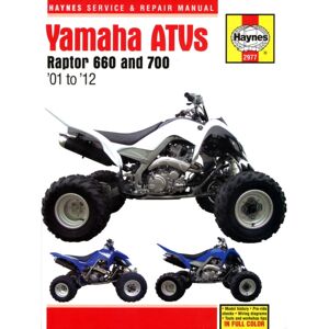 Haynes Publishing Yamaha Raptor 660 & 700 Atvs (01 - 12) Haynes Repair Manual Haynes Publishing Yamaha Raptor 660 & 700 Atvs (01 - 12) Haynes Repair Manual
