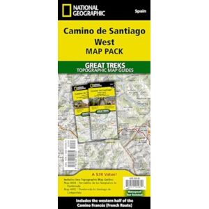 National Geographic Maps Camino De Santiago - Camino Frances West Map Pack Bundle : 2 Map Set National Geographic Maps Camino De Santiago - Camino Frances West Map Pack Bundle : 2 Map Set