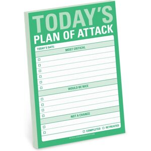 Knock Knock Today`S Plan Of Attack Great Big Stickies Knock Knock Today`S Plan Of Attack Great Big Stickies