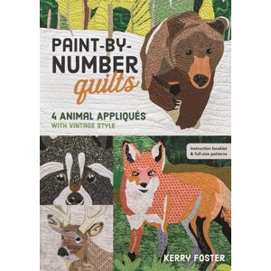 C & T Publishing Paint-By-Number Quilts : 4 Animal Appliques With Vintage Style C & T Publishing Paint-By-Number Quilts : 4 Animal Appliques With Vintage Style