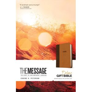 NavPress Publishing Group Message Deluxe Gift Bible, Brown : The Bible In Contemporary Language NavPress Publishing Group Message Deluxe Gift Bible, Brown : The Bible In Contemporary Language