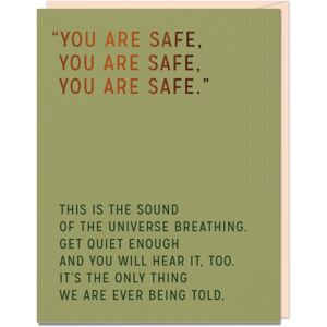 Knock Knock 6-Pack Elizabeth Gilbert You Are Safe Card Knock Knock 6-Pack Elizabeth Gilbert You Are Safe Card