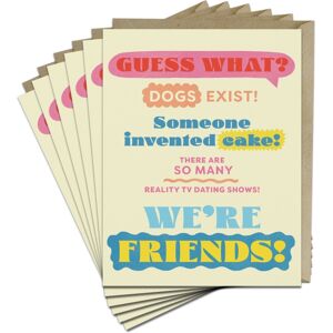 Knock Knock 6-Pack Em & Friends Guess What? Friends! Greeting Cards Knock Knock 6-Pack Em & Friends Guess What? Friends! Greeting Cards