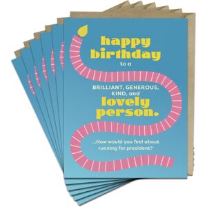 Knock Knock 6-Pack Em & Friends Lovely Person Birthday Greeting Cards Knock Knock 6-Pack Em & Friends Lovely Person Birthday Greeting Cards