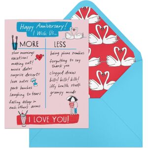 Knock Knock 6-Pack Em & Friends Julia Rothman Anniversary More/less Greeting Cards Knock Knock 6-Pack Em & Friends Julia Rothman Anniversary More/less Greeting Cards