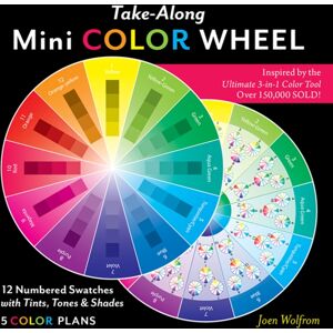 C & T Publishing Take-Along Mini Color Wheel : 12 Numbered Swatches With Tints, Tones & Shades, 5 Color Plan C & T Publishing Take-Along Mini Color Wheel : 12 Numbered Swatches With Tints, Tones & Shades, 5 Color Plan