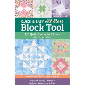 C & T Publishing Quick & Easy All Stars Block Tool : 110 Quilt Blocks In 5 Sizes With Project Ideas C & T Publishing Quick & Easy All Stars Block Tool : 110 Quilt Blocks In 5 Sizes With Project Ideas