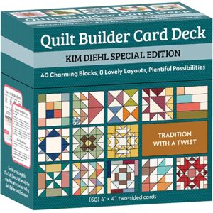 C & T Publishing Quilt Builder Card Deck – Kim Diehl Special Edition : 40 Charming Blocks, 8 Lovely Layouts, Plentiful Possibilities C & T Publishing Quilt Builder Card Deck – Kim Diehl Special Edition : 40 Charming Blocks, 8 Lovely Layouts, Plentiful Possibilities