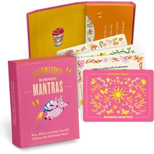 Knock Knock Affirmators! Mantras (Morning) Card Deck, 40 Cards Knock Knock Affirmators! Mantras (Morning) Card Deck, 40 Cards