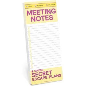 Knock Knock Meeting Notes Make-A-List Pads Knock Knock Meeting Notes Make-A-List Pads
