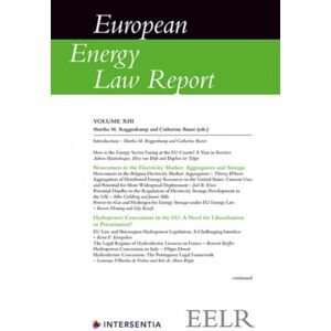 Intersentia Ltd European Energy Law Report Xiii Intersentia Ltd European Energy Law Report Xiii