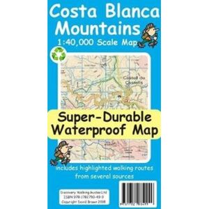 Discovery Walking Guides Ltd Costa Blanca Mountains Tour And Trail Map Discovery Walking Guides Ltd Costa Blanca Mountains Tour And Trail Map