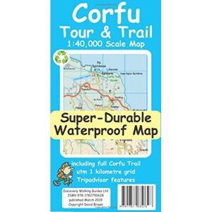 Discovery Walking Guides Ltd Corfu Tour & Trail Super-Durable Map Discovery Walking Guides Ltd Corfu Tour & Trail Super-Durable Map