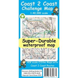 Discovery Walking Guides Ltd Coast To Coast Challenge Map Discovery Walking Guides Ltd Coast To Coast Challenge Map