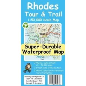 Discovery Walking Guides Ltd Rhodes Tour And Trail Map Discovery Walking Guides Ltd Rhodes Tour And Trail Map