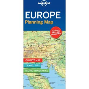 Lonely Planet Global Limited Lonely Planet Europe Planning Map : Easy-Fold, Full Colour Travel Map With Top Attractions, Itineraries & Themed Lists Handy Slipcase For European Adventures Lonely Planet Global Limited Lonely Planet Europe Planning Map : Easy-Fold, Full Colour Travel Map With Top Attractions, Itineraries & Themed Lists Handy Slipcase For European Adventures