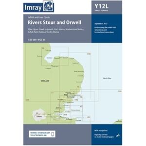 Imray, Laurie, Norie & Wilson Ltd Imray Chart Y12 Laminated : Rivers Stour And Orwell Imray, Laurie, Norie & Wilson Ltd Imray Chart Y12 Laminated : Rivers Stour And Orwell