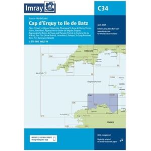 Imray, Laurie, Norie & Wilson Ltd Imray Chart C34 : Cap D'Erquy To Ile De Batz Imray, Laurie, Norie & Wilson Ltd Imray Chart C34 : Cap D'Erquy To Ile De Batz