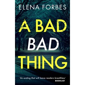 Canongate Books A Bad Bad Thing Canongate Books A Bad Bad Thing