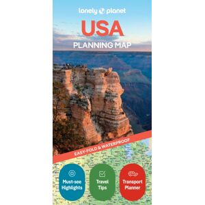 Lonely Planet Global Limited Lonely Planet Usa Planning Map : Durable, Waterproof, Easy-Fold Travel Map With Attractions, Itineraries & Transport Guide Lonely Planet Global Limited Lonely Planet Usa Planning Map : Durable, Waterproof, Easy-Fold Travel Map With Attractions, Itineraries & Transport Guide