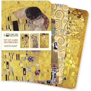 Flame Tree Publishing Gustav Klimt Set Of 3 Mini Notebooks Flame Tree Publishing Gustav Klimt Set Of 3 Mini Notebooks
