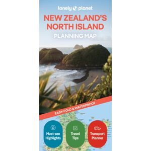 Lonely Planet Global Limited Lonely Planet Zealand'S North Island Planning Map Lonely Planet Global Limited Lonely Planet Zealand'S North Island Planning Map
