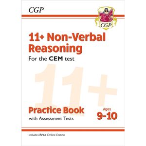 Coordination Group Publications Ltd (CGP) 11+ Cem Non-Verbal Reasoning Practice Book & Assessment Tests - Ages 9-10 (With Online Edition) Coordination Group Publications Ltd (CGP) 11+ Cem Non-Verbal Reasoning Practice Book & Assessment Tests - Ages 9-10 (With Online Edition)