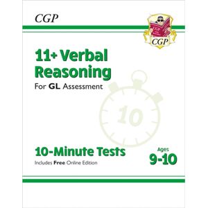 Coordination Group Publications Ltd (CGP) 11+ Gl 10-Minute Tests: Verbal Reasoning - Ages 9-10 (With Online Edition) Coordination Group Publications Ltd (CGP) 11+ Gl 10-Minute Tests: Verbal Reasoning - Ages 9-10 (With Online Edition)