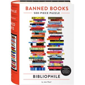 Chronicle Books Bibliophile Banned Books 500-Piece Puzzle Chronicle Books Bibliophile Banned Books 500-Piece Puzzle