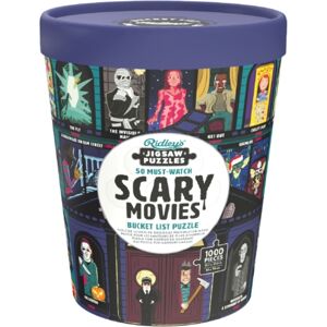 Chronicle Books 50 Must-Watch Scary Movies Bucket List 1000-Piece Puzzle Chronicle Books 50 Must-Watch Scary Movies Bucket List 1000-Piece Puzzle