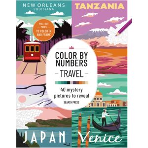 Search Press Ltd Color By Numbers: Travel : 40 Mystery Pictures To Reveal Search Press Ltd Color By Numbers: Travel : 40 Mystery Pictures To Reveal