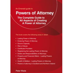 Straightforward Publishing An Emerald Guide To Powers Of Attorney Straightforward Publishing An Emerald Guide To Powers Of Attorney