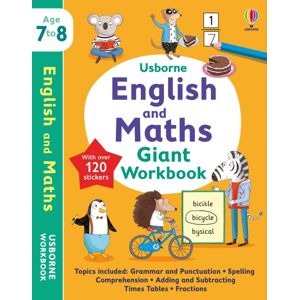 Usborne Publishing Ltd Usborne English And Maths Giant Workbook 7-8 Usborne Publishing Ltd Usborne English And Maths Giant Workbook 7-8
