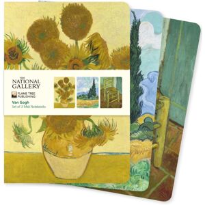 Flame Tree Publishing National Gallery: Van Gogh Set Of 3 Midi Notebooks Flame Tree Publishing National Gallery: Van Gogh Set Of 3 Midi Notebooks