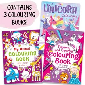 Bonnier Books Ltd Three Amazing Colouring Books Bonnier Books Ltd Three Amazing Colouring Books